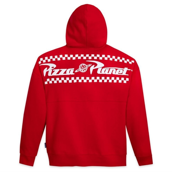 Disney | Pizza Planet Toy Story Spirit Jersey Zip Hoodie For Adults Size Small - Picture 1 of 15